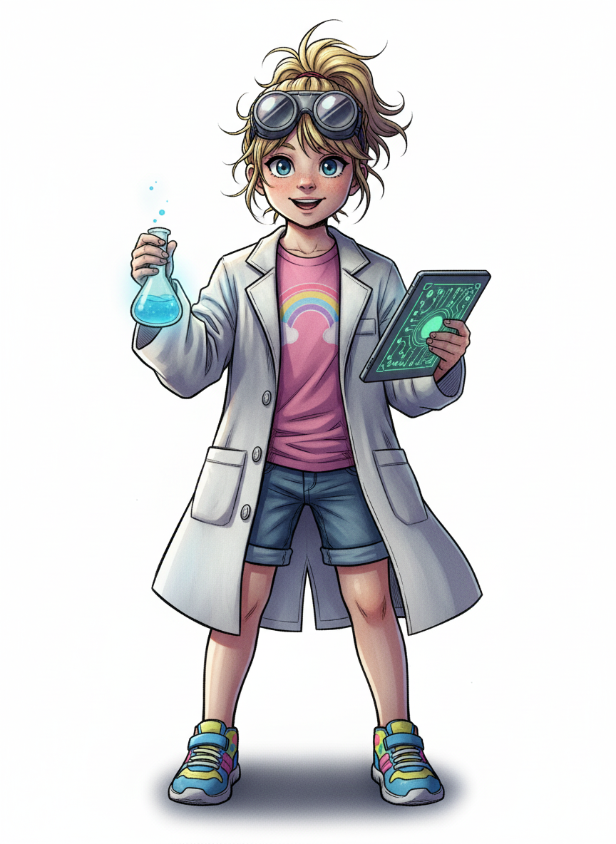 Ashley the Curious Scientist - Webtoon Anime