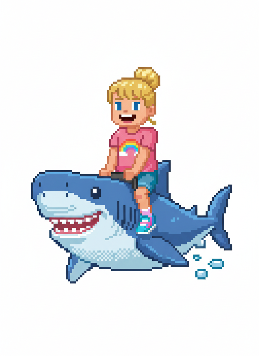 Sharkley Ashley - Pixel Art