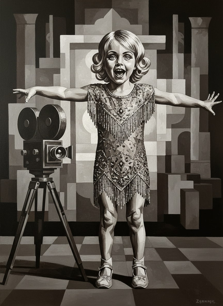 Ashley the Silent Star - Cubist Painting