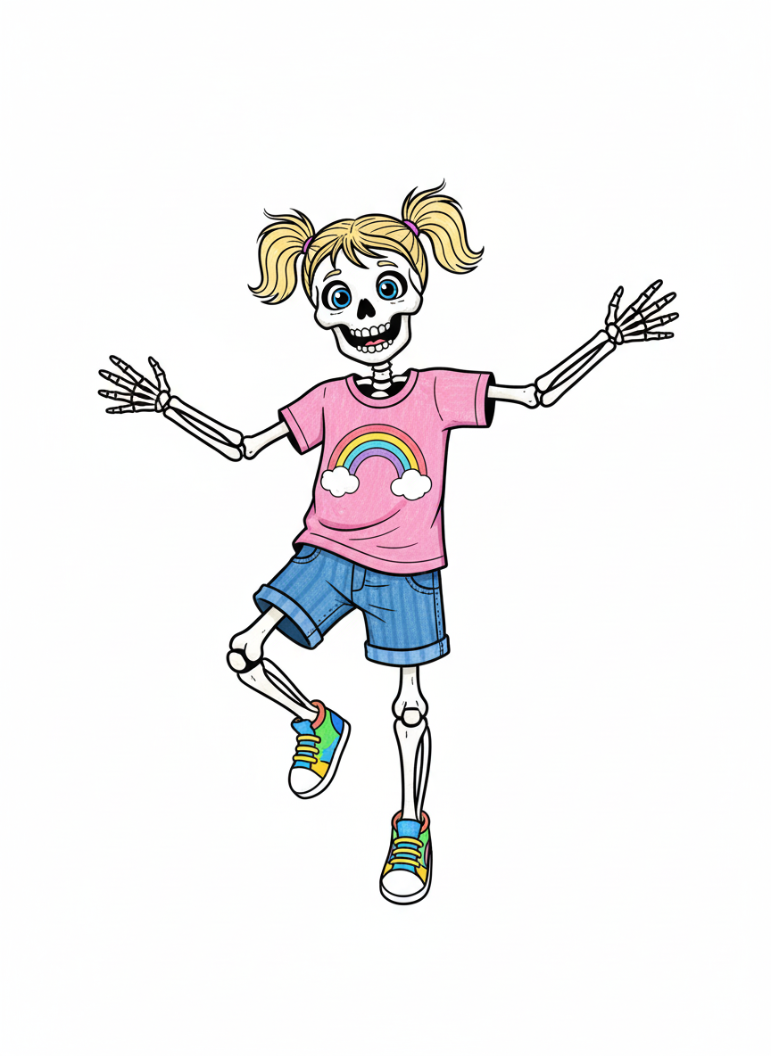 Ashley Bones - Classic Coloring Book