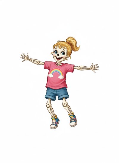 Ashley's Skeleton Adventures 🎃 - Vintage Storybook