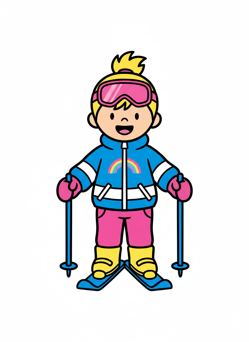 Ashley the Alpine Ace - Preschool Simple