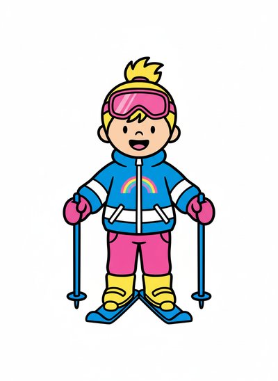 My Girl's Snowy Adventures ⛷️ - Preschool Simple