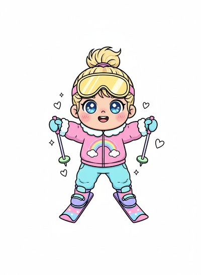 My Girl's Snowy Adventures ⛷️ - Kawaii Cute