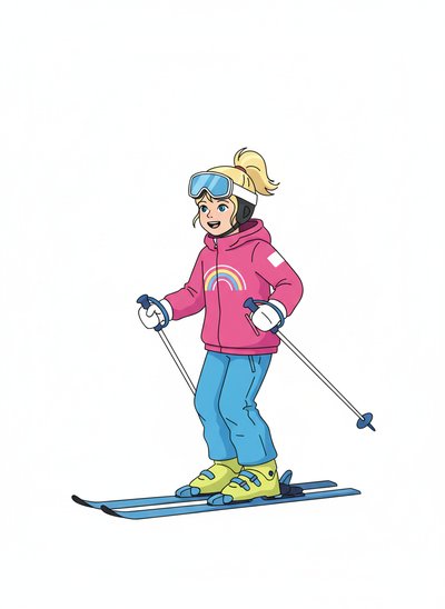 My Girl's Snowy Adventures ⛷️ - Minimalist