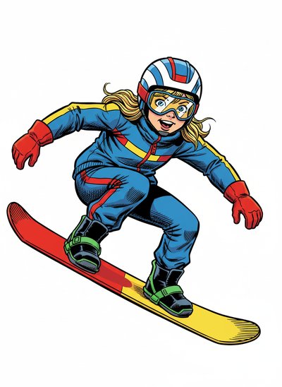 Ashley the Snowboarding Star 🌟 - Comic Book