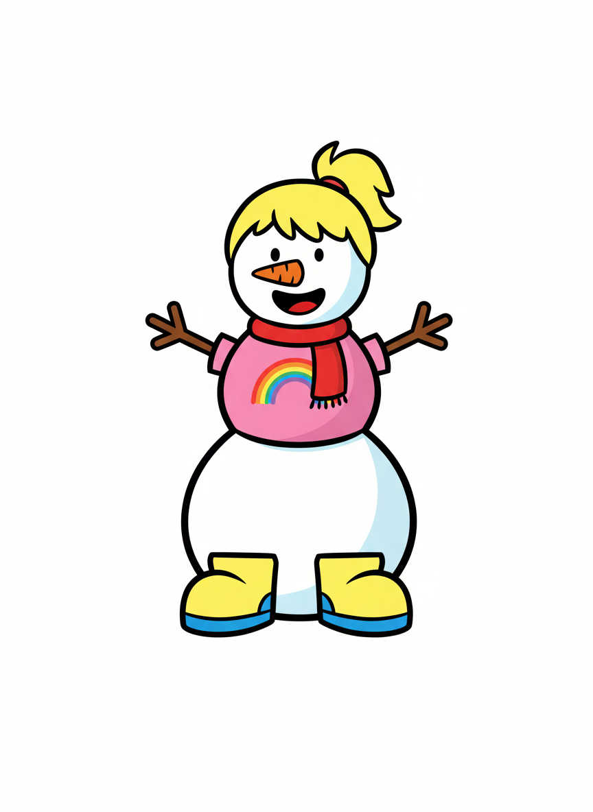 Ashley the Snowgirl - Preschool Simple