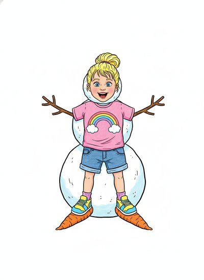 Ashley the Snowy Delight ☃️ - Classic Coloring Book
