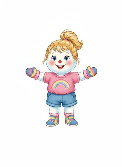 Ashley the Snowy Delight ☃️ - Vintage Storybook