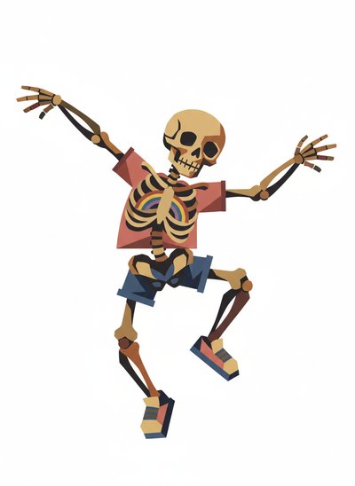 Ashley's Skeleton Adventures 🎃 - Cubist Painting