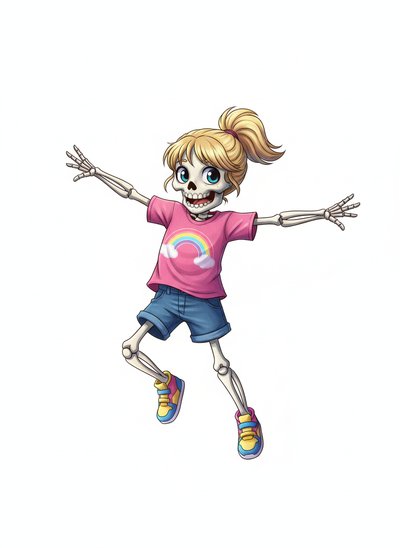 Ashley's Skeleton Adventures 🎃 - Webtoon Anime