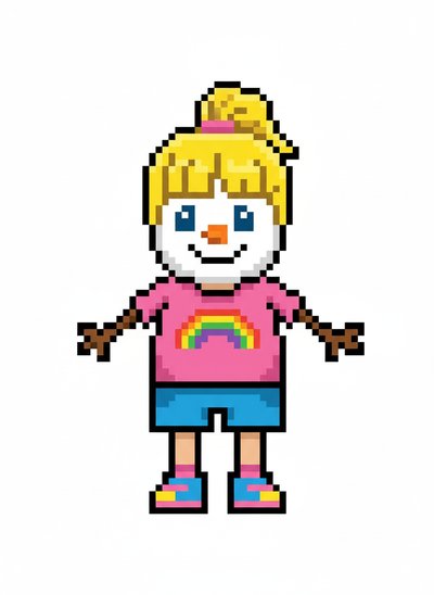 Ashley the Snowy Delight ☃️ - Pixel Art
