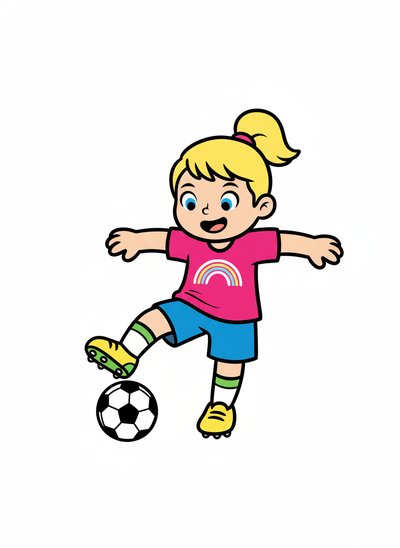 Ashley the Soccer Star 🌟 - Preschool Simple