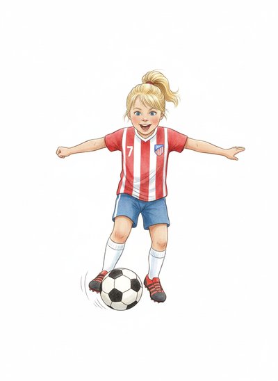 Ashley the Soccer Star 🌟 - Gentle Pencil