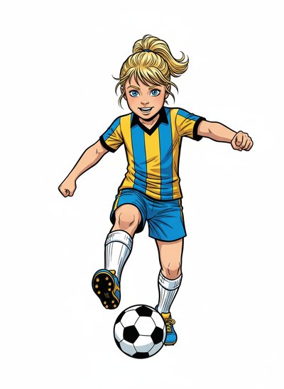 Ashley the Soccer Star 🌟 - Comic Book