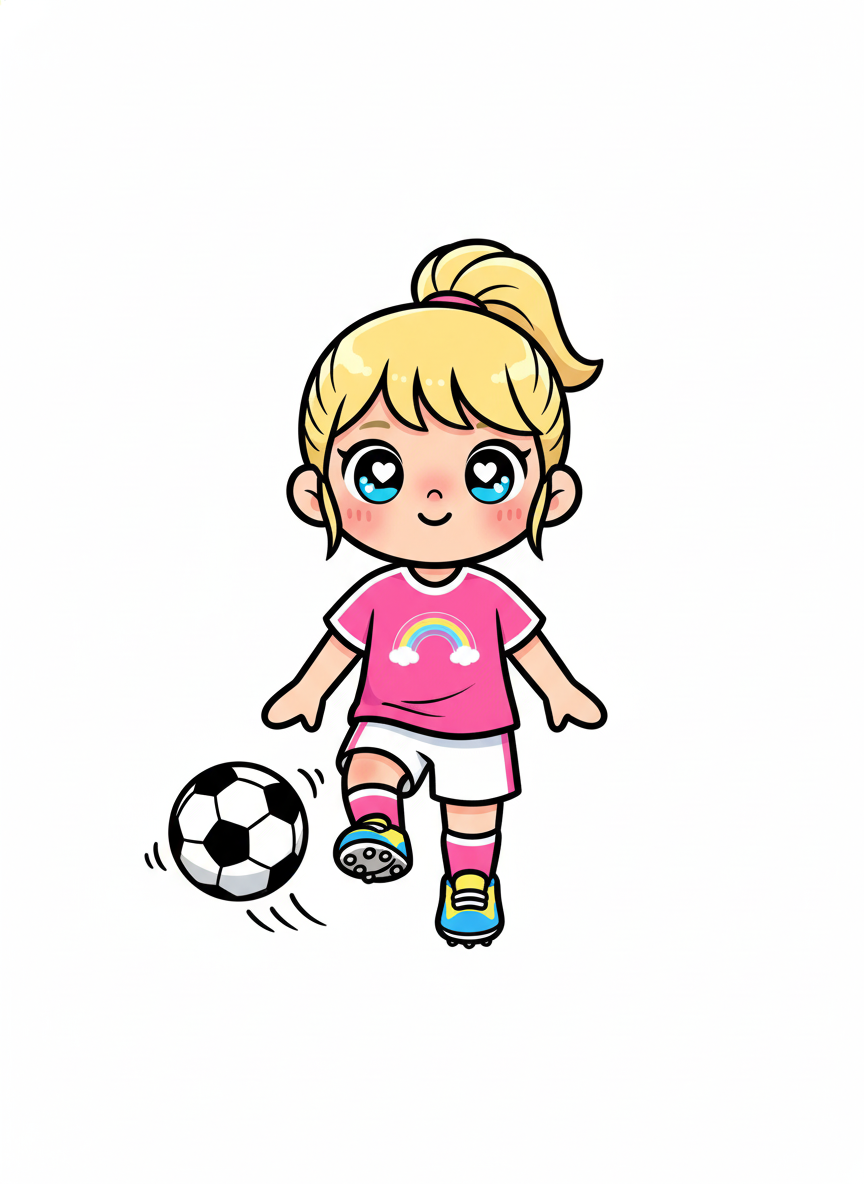 Ashley the Kicker - Kawaii Cute