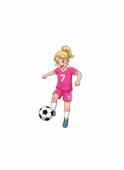 Ashley the Soccer Star 🌟 - Minimalist