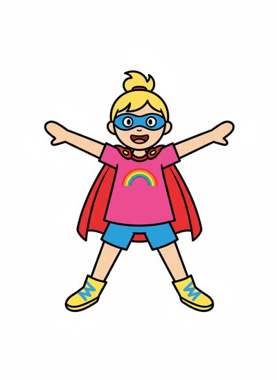 Ashley the Amazing Supergirl 🌟 - Preschool Simple