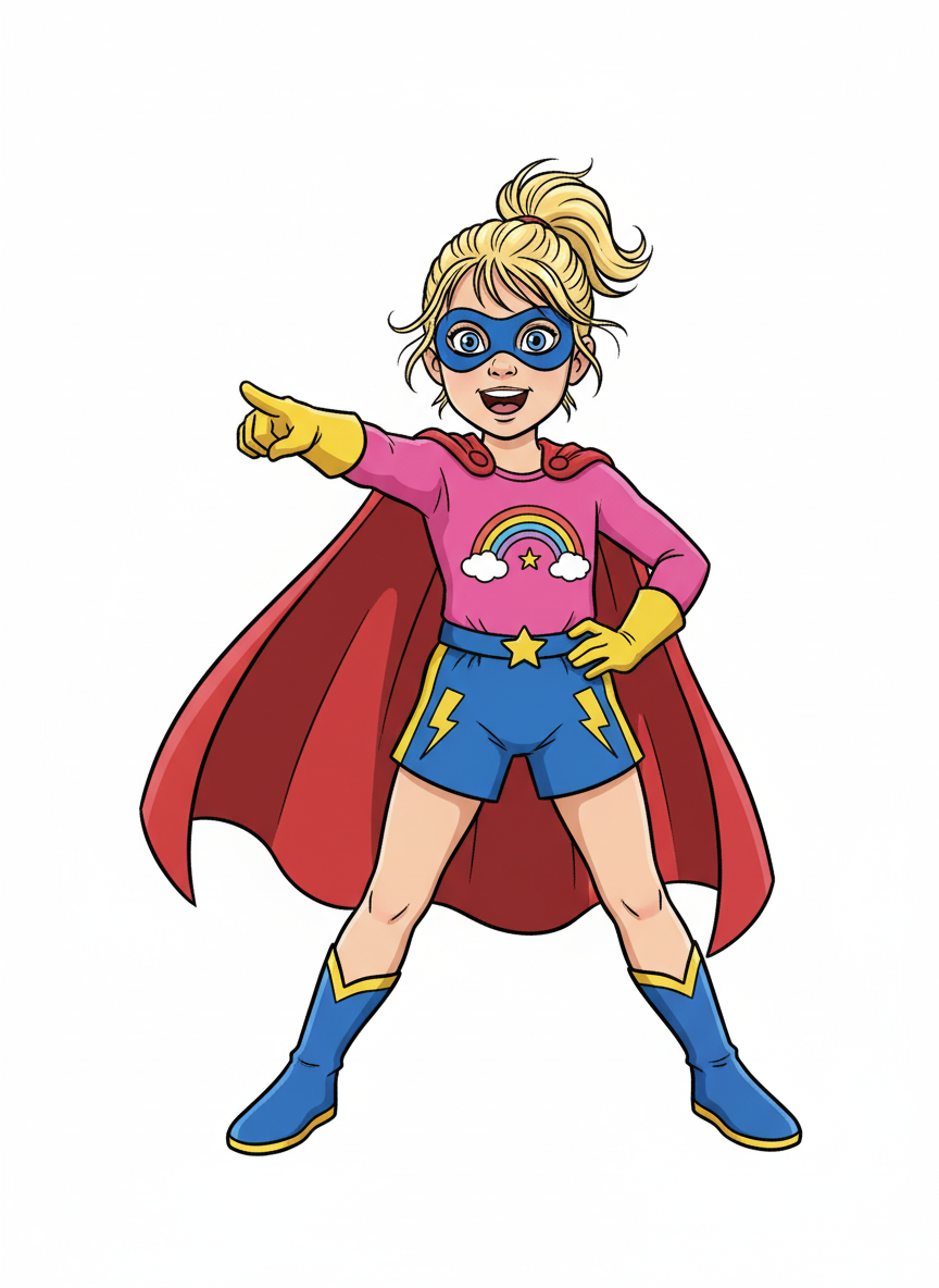 Ashley the Super Wonder - Classic Coloring Book