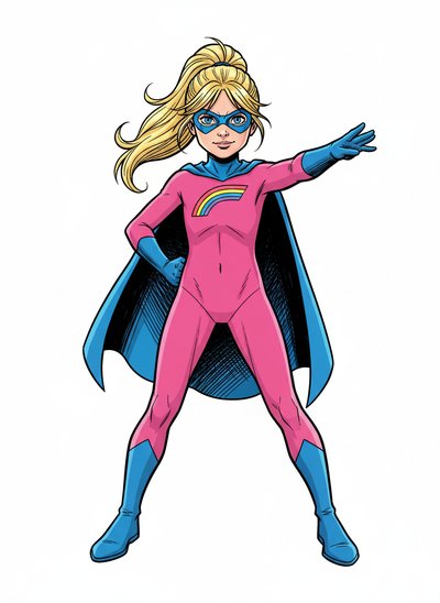 Ashley the Amazing Supergirl 🌟 - Comic Book