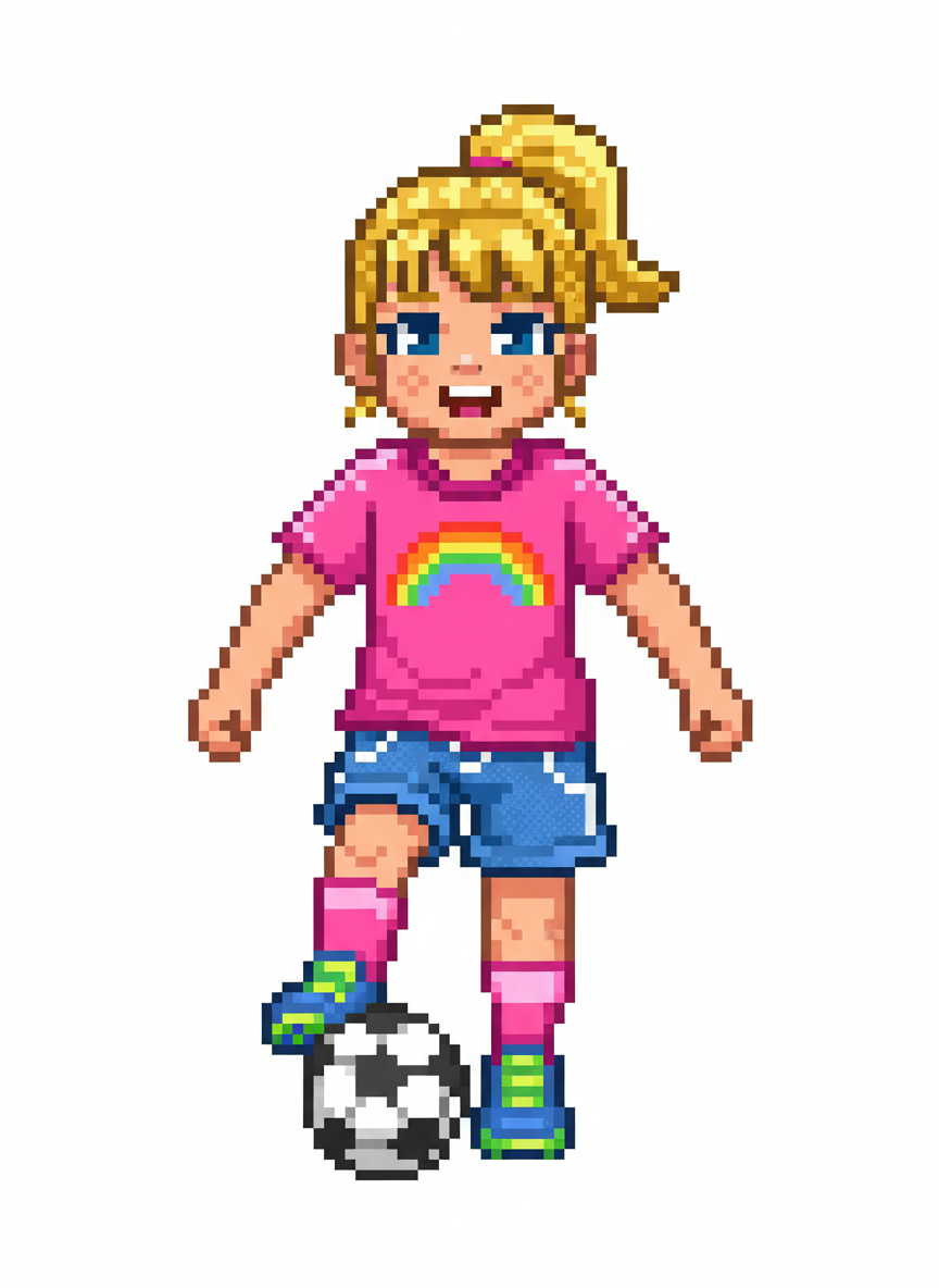 Ashley the Kicker - Pixel Art