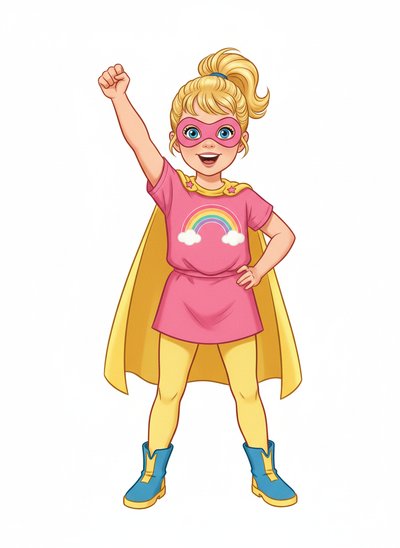 Ashley the Amazing Supergirl 🌟 - Vintage Storybook