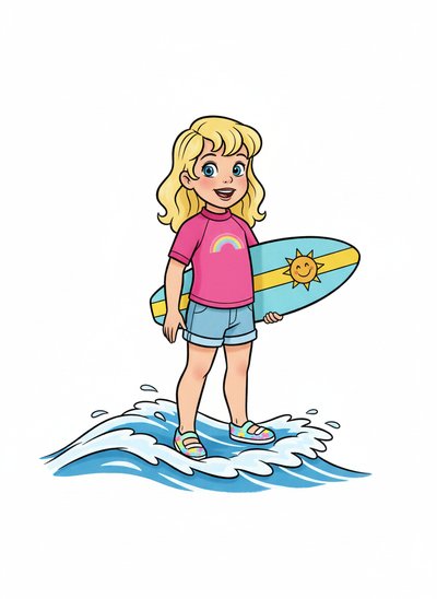 Ashley's Surfer Adventures 🌊 - Golden Age Animation