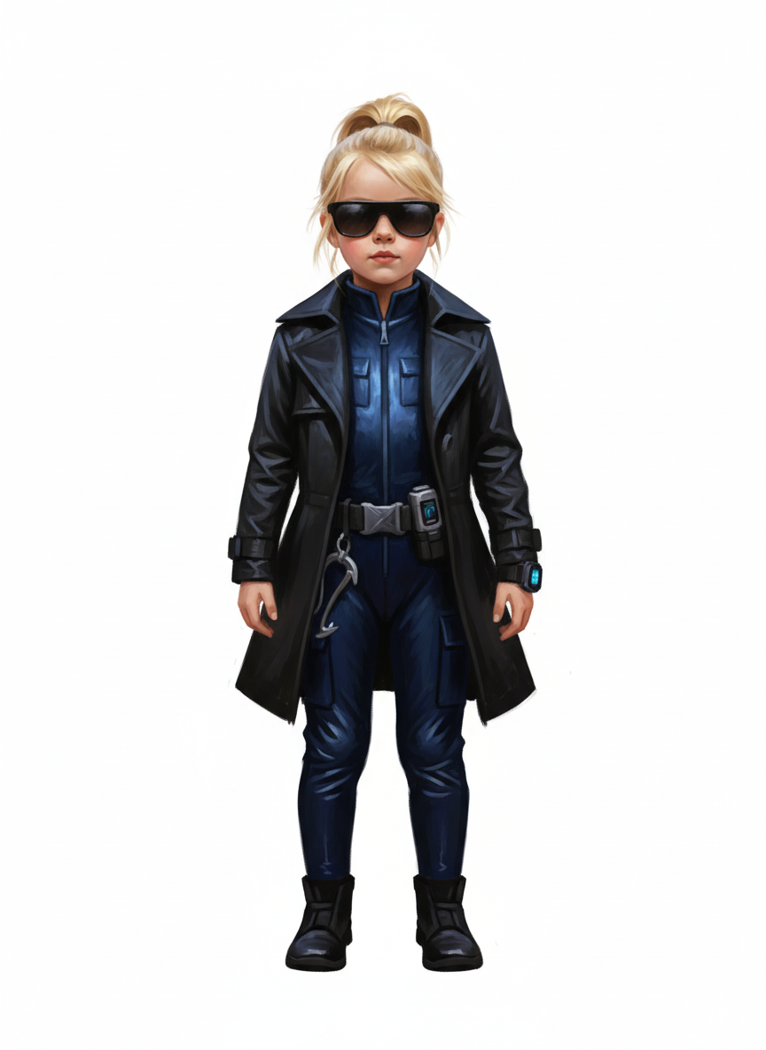 Secret Agent Ashley - Impressionist Painting