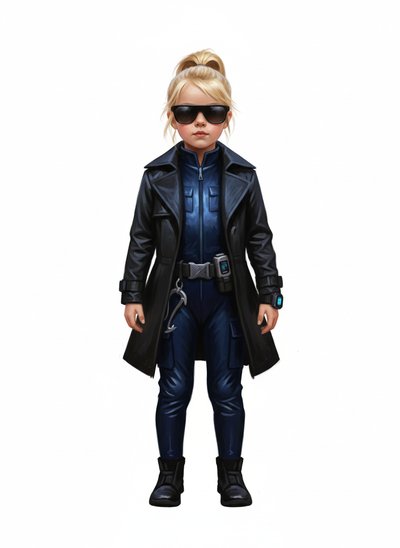 Ashley the Little Spy 🕵️‍♀️ - Impressionist Painting