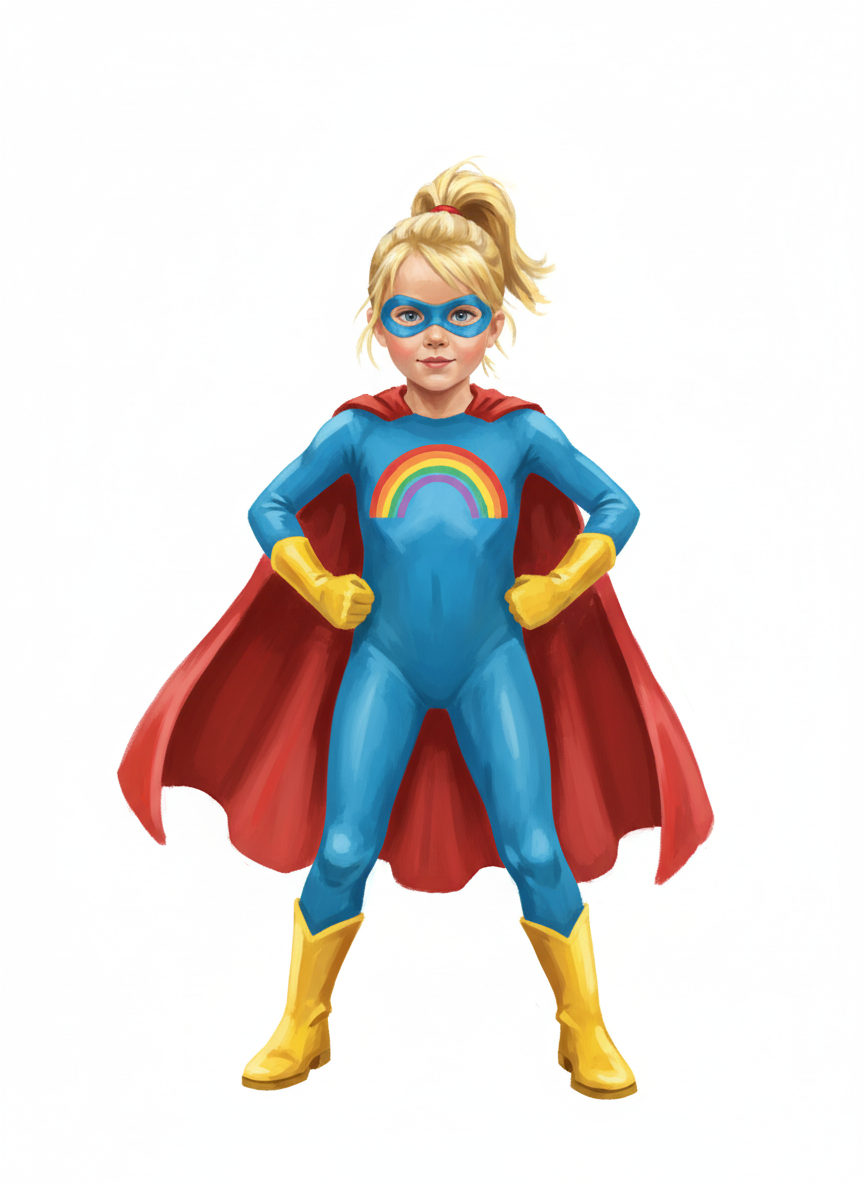 Ashley the Super Wonder - Impressionist Painting