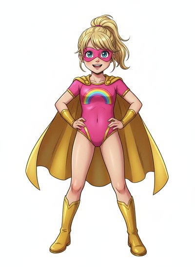Ashley the Amazing Supergirl 🌟 - Webtoon Anime