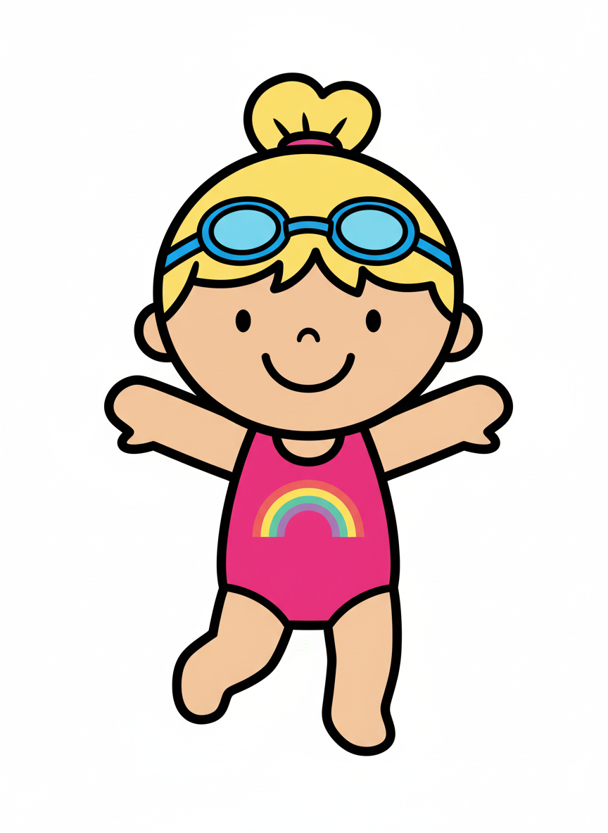 Ashley the Aqua Star - Preschool Simple