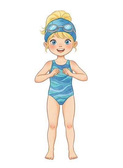 Ashley's Splashing Adventures 🌊 - Gentle Pencil