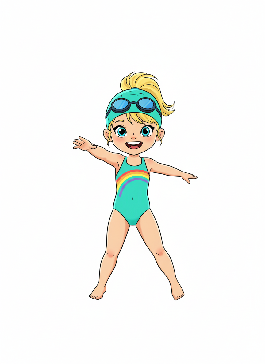 Ashley the Aqua Star - Minimalist