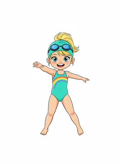 Ashley's Splashing Adventures 🌊 - Minimalist
