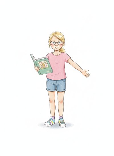 Ashley the Little Teacher 📚 - Gentle Pencil