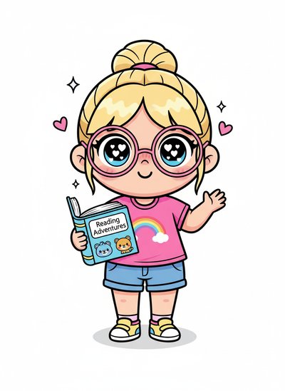 Ashley the Little Teacher 📚 - Kawaii Cute