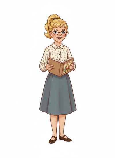 Ashley the Little Teacher 📚 - Vintage Storybook