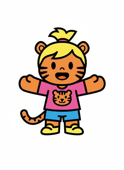 Ashley the Tiny Tiger 🐯 - Preschool Simple