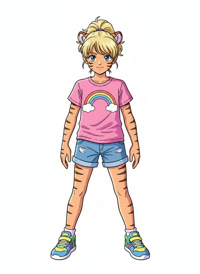 Ashley the Tiny Tiger 🐯 - Classic Anime