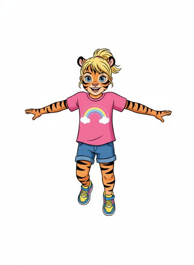 Ashley the Tiny Tiger 🐯 - Golden Age Animation