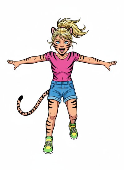 Ashley the Tiny Tiger 🐯 - Comic Book