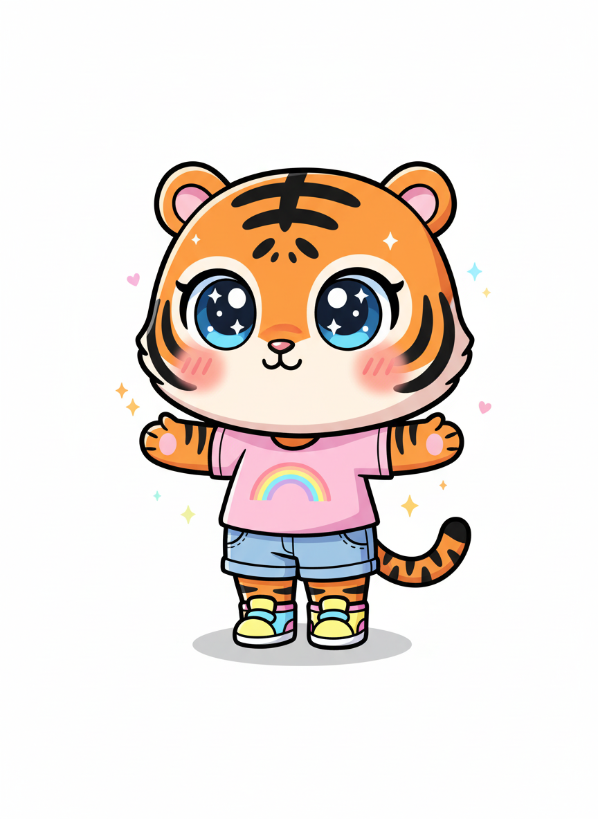 Ashley the Tigress - Kawaii Cute