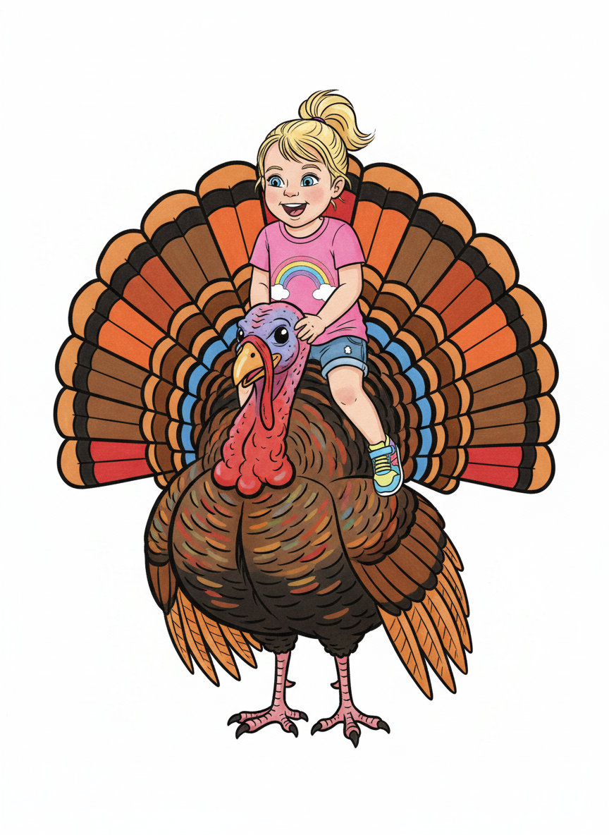 Turkey Ashley - Classic Coloring Book