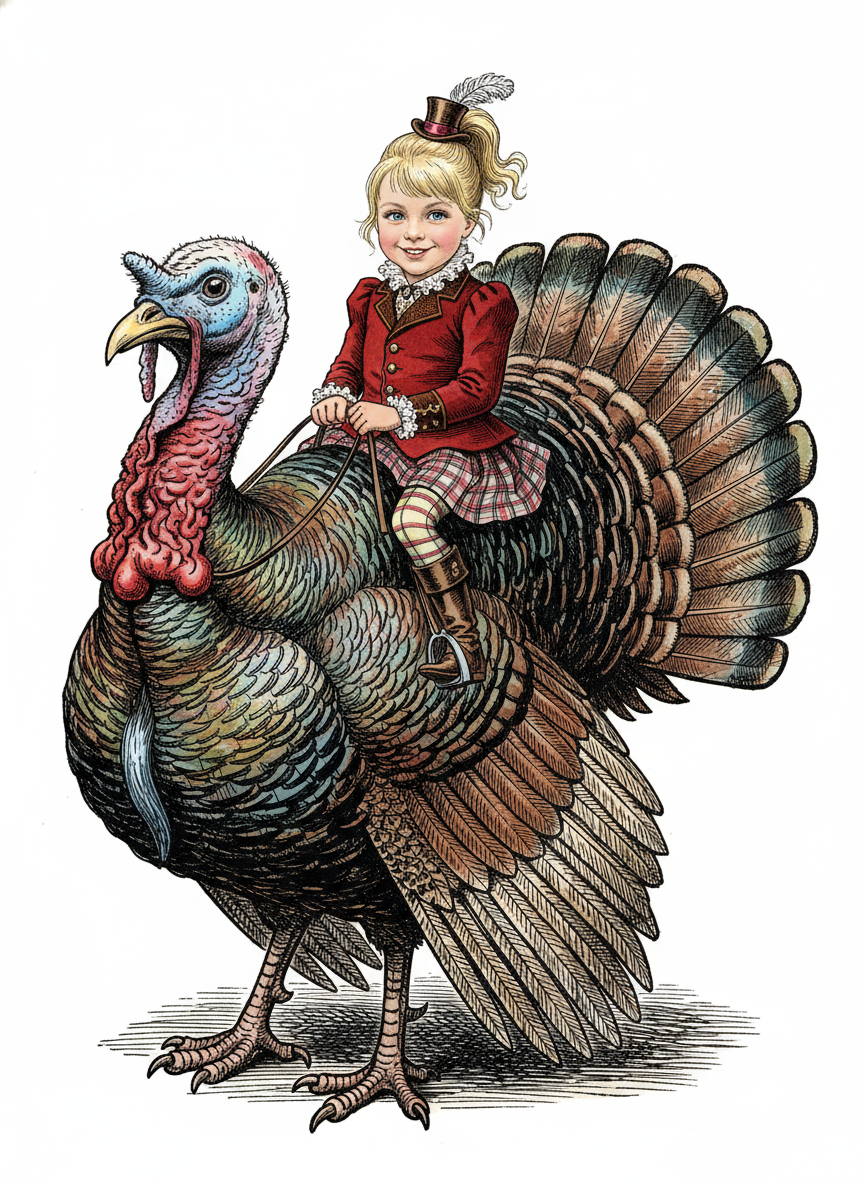 Turkey Ashley - Victorian Illustration