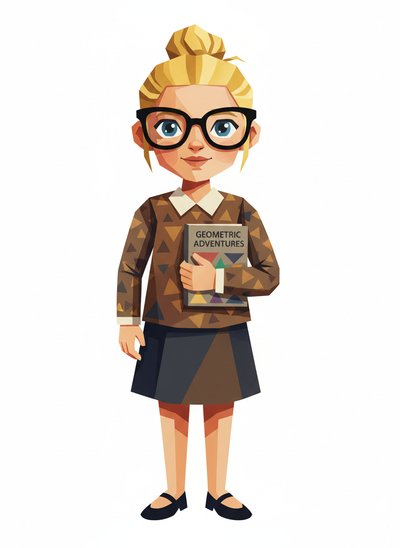 Ashley the Little Teacher 📚 - Cubist Painting