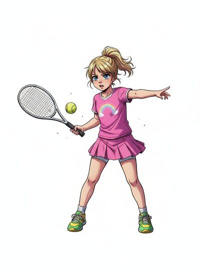 🎾 Ashley's Tennis Adventures - Webtoon Anime