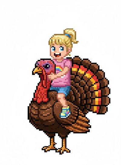 Ashley's Turkey Adventures 🦃 - Pixel Art