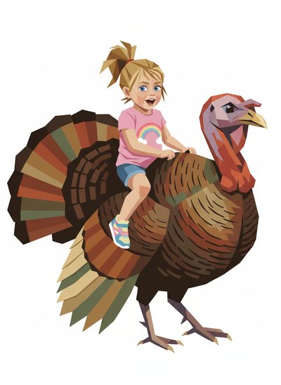 Ashley's Turkey Adventures 🦃 - Cubist Painting