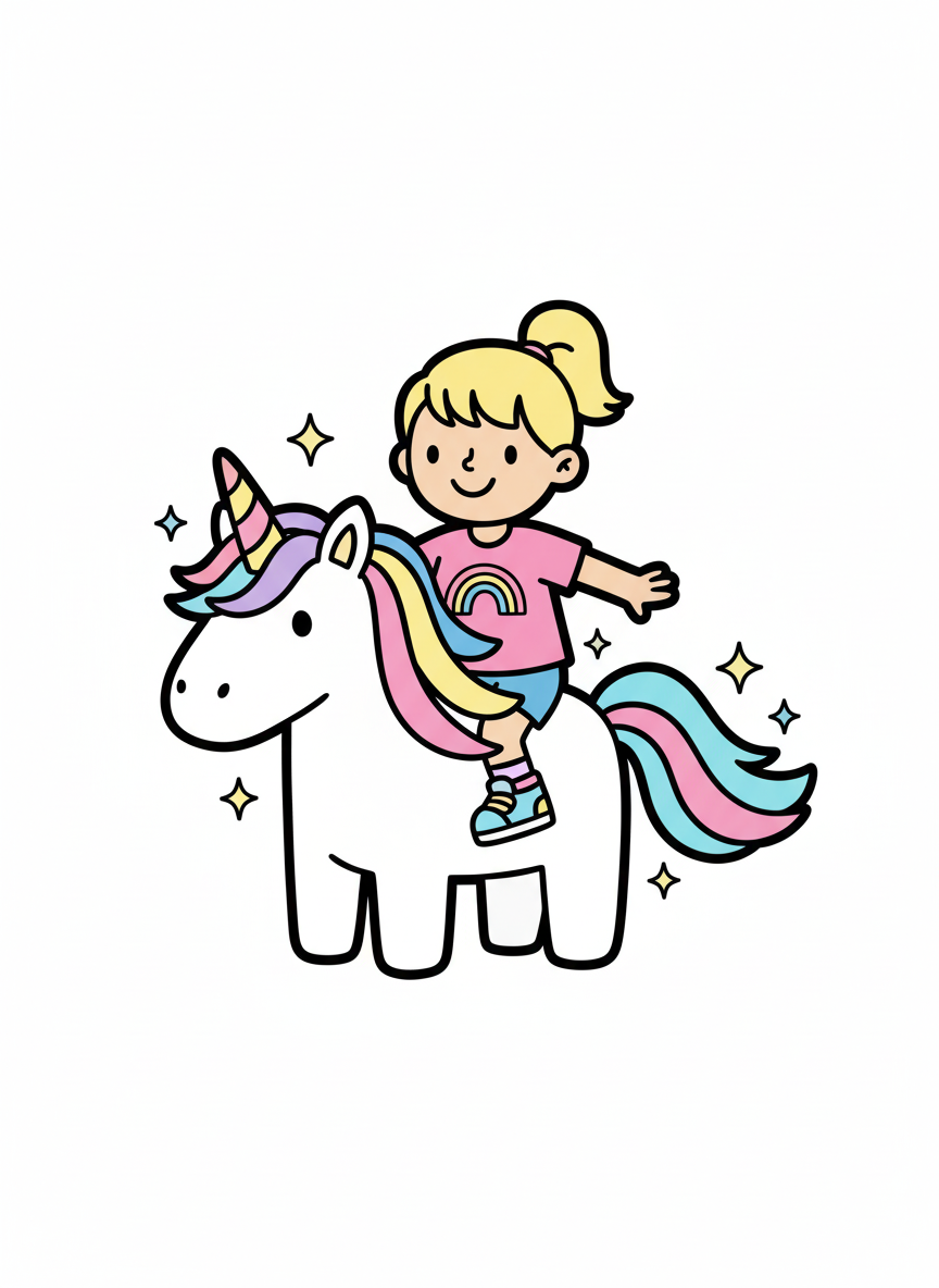 Ashley the Enchanted Unicorn - Preschool Simple